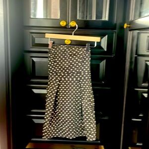 French Connection Strapless Black and White Diamonds Mini Dress with pockets